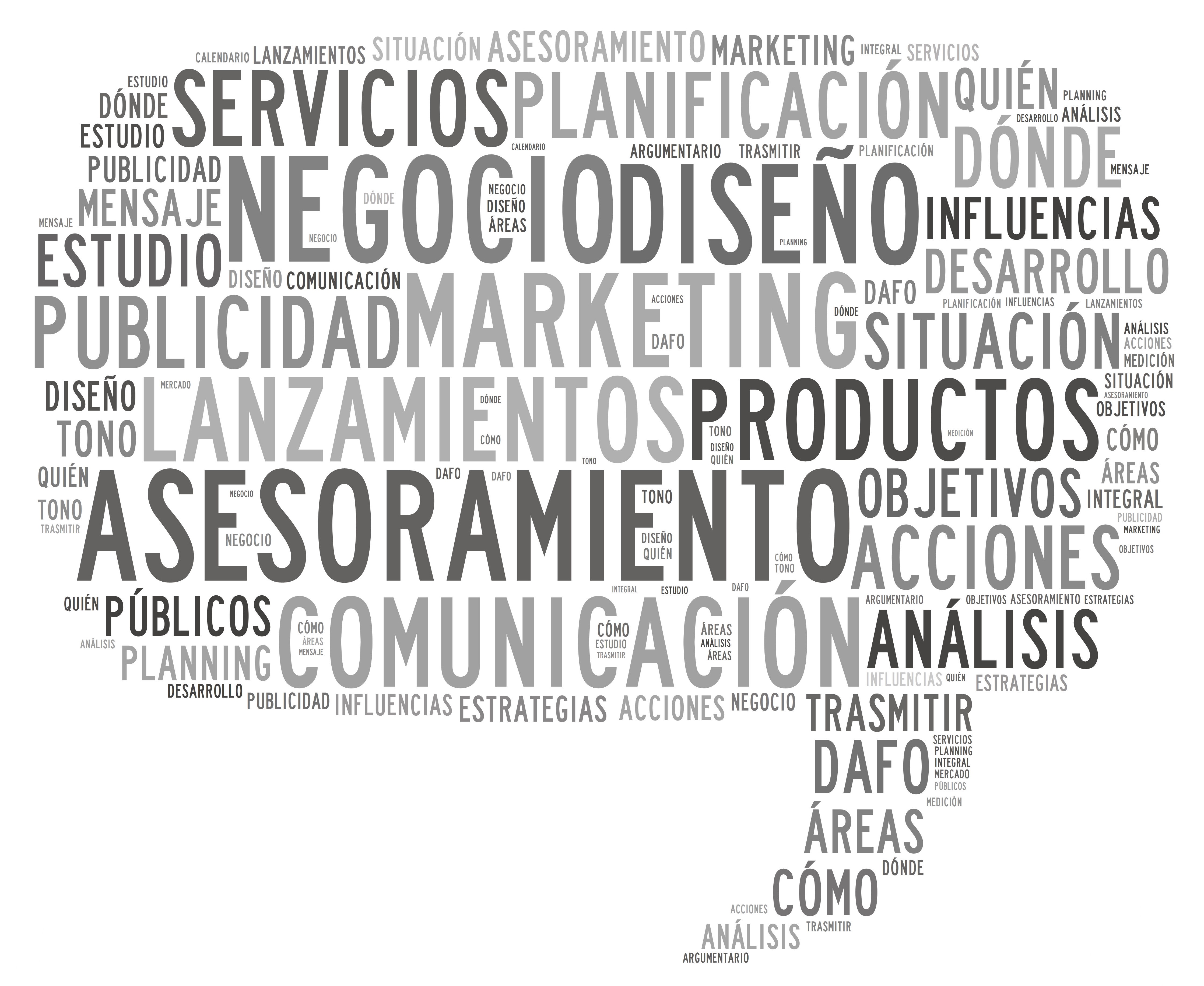 nube de tags marketing y comunicacion Increscendo